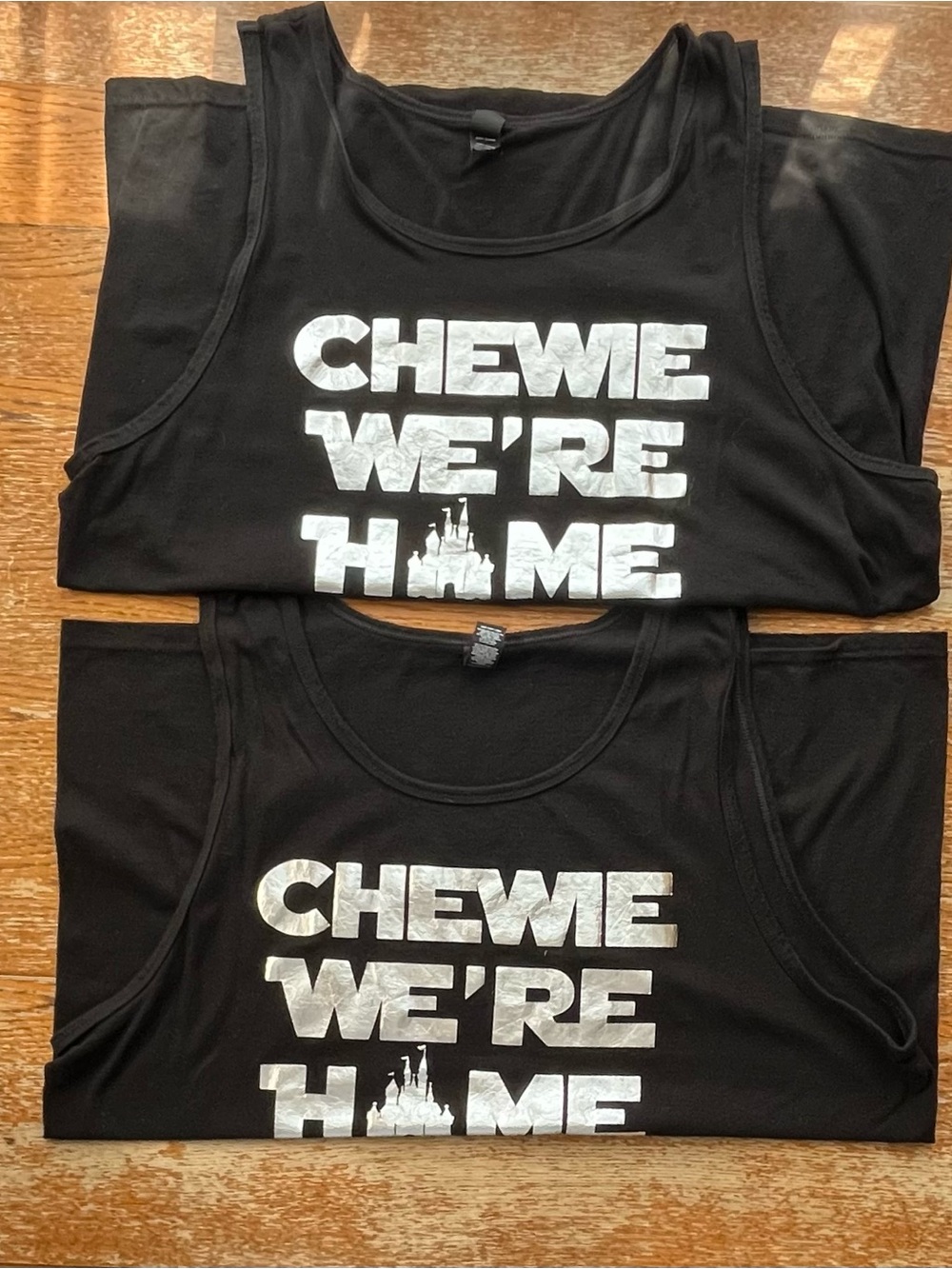 2 Disney Hollywood Studios Matching Tank Tops “Chewie We’re Home Size XL